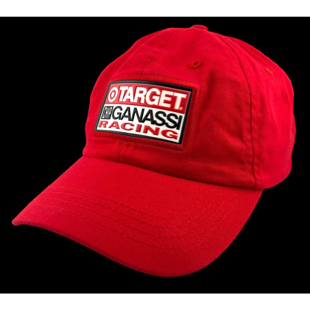 Ball Cap Buckle Back "Target Ganassi Racing" Patch, Red